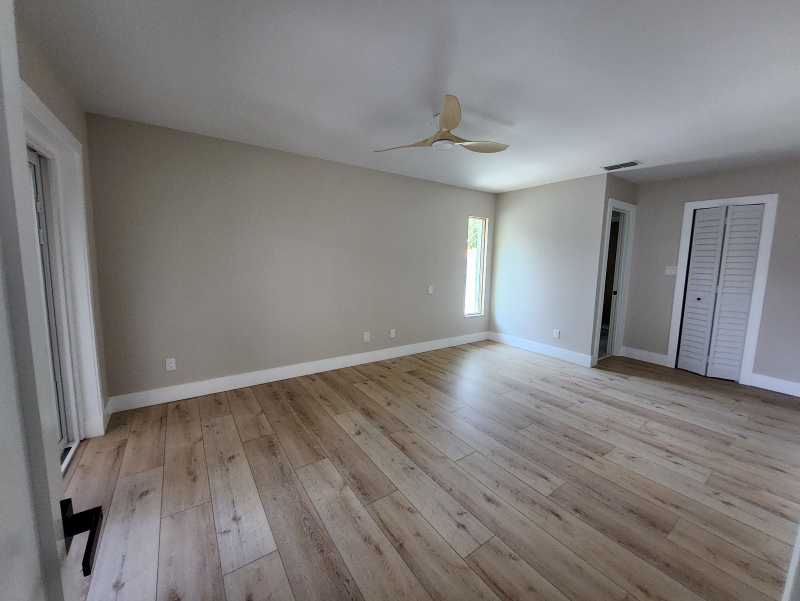 Bedroom after staging