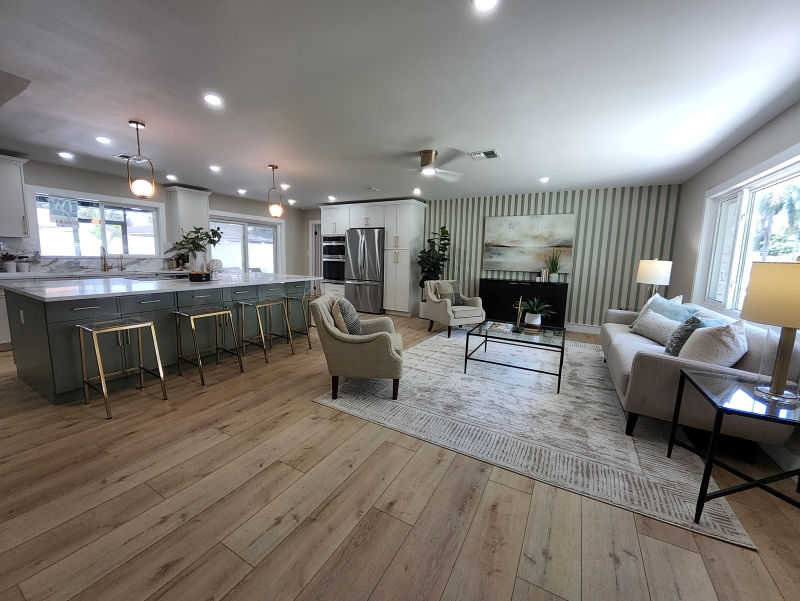 Living room before staging